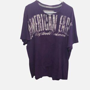 American Eagle Outfitters Vintage Fit Purple Shirt Sleeve Shirt Size XXL Men's